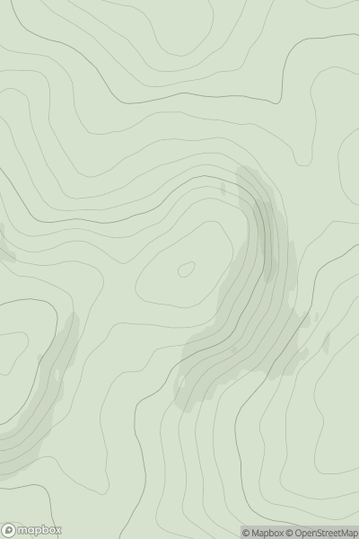 Thumbnail image for Creag Gharbh [Pitlochry to Braemar & Blairgowrie] showing contour plot for surrounding peak